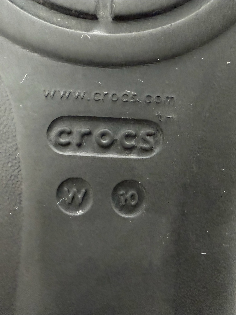 CROCS • Women's Black Open-Toe D'Orsay Sandal • Size 10 - Picture 7 of 9